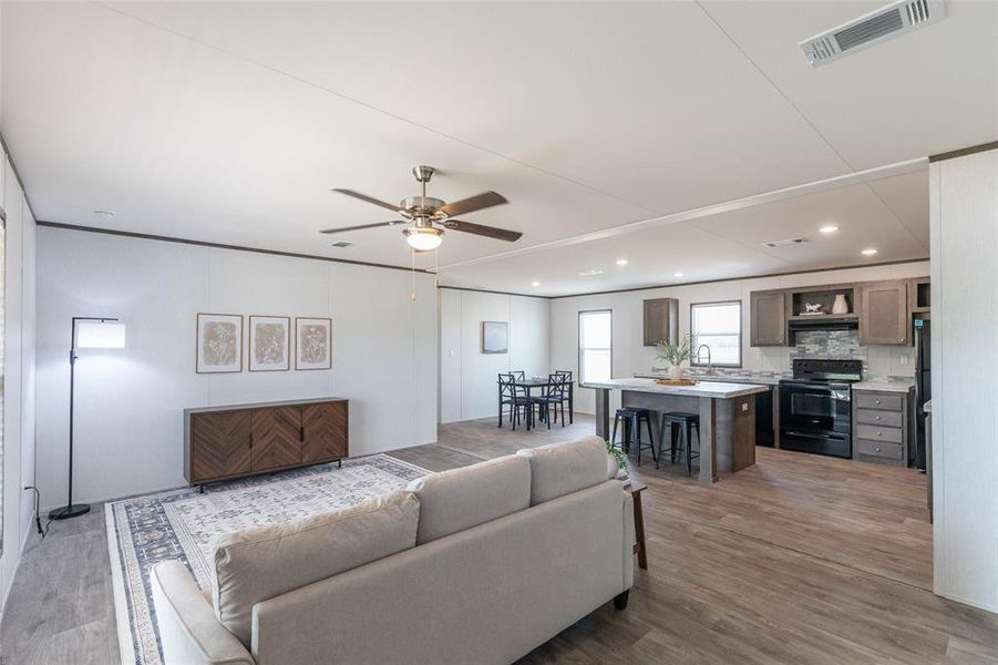 Furnished interior view inside a new home in , Anson (Image 11).