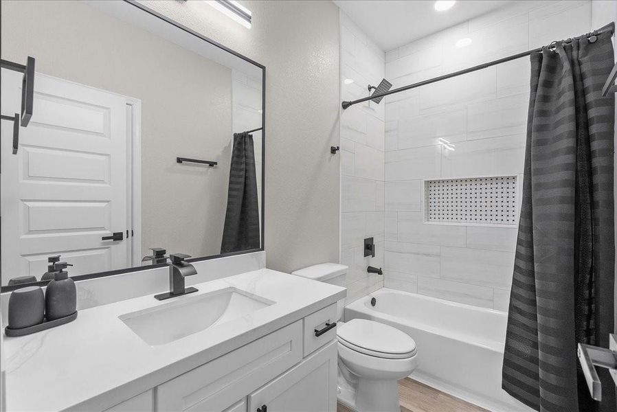 Furnished interior view inside a new home in , Houston (Image 18).