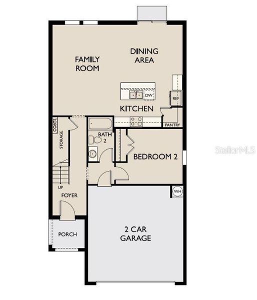 2D floor plan layout of this home in Pinecone Reserve, Brooksville, FL (Image 2). 2D floor plan layout of this home in Pinecone Reserve, Brooksville, FL (Image 2).