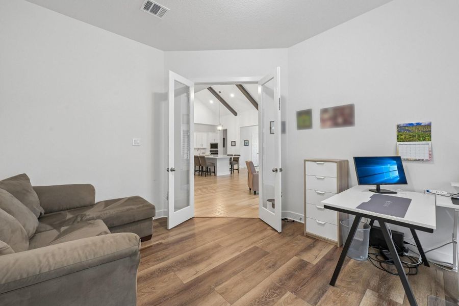 Furnished interior view inside a new home in The Woodlands Hills, Willis (Image 39).