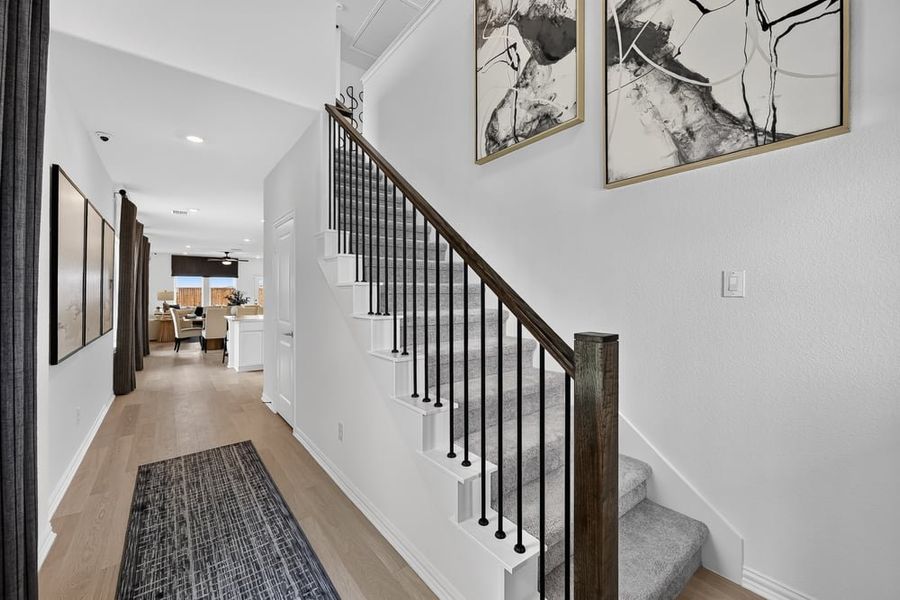 Representative furnished interior of a home built from the Schertz by Taylor Morrison in Madero 50s, Haslet (Image 14).