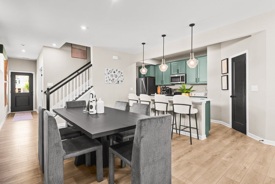 Furnished interior view inside a new home in Villas at Gold Creek, Dawsonville (Image 8).