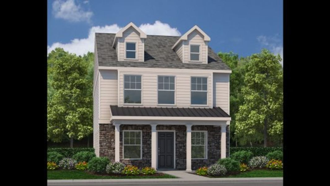 Representative exterior photo of a completed home built from the Wilson by Piedmont Residential in Magnolia Trace, Flowery Branch, GA (Image 6).