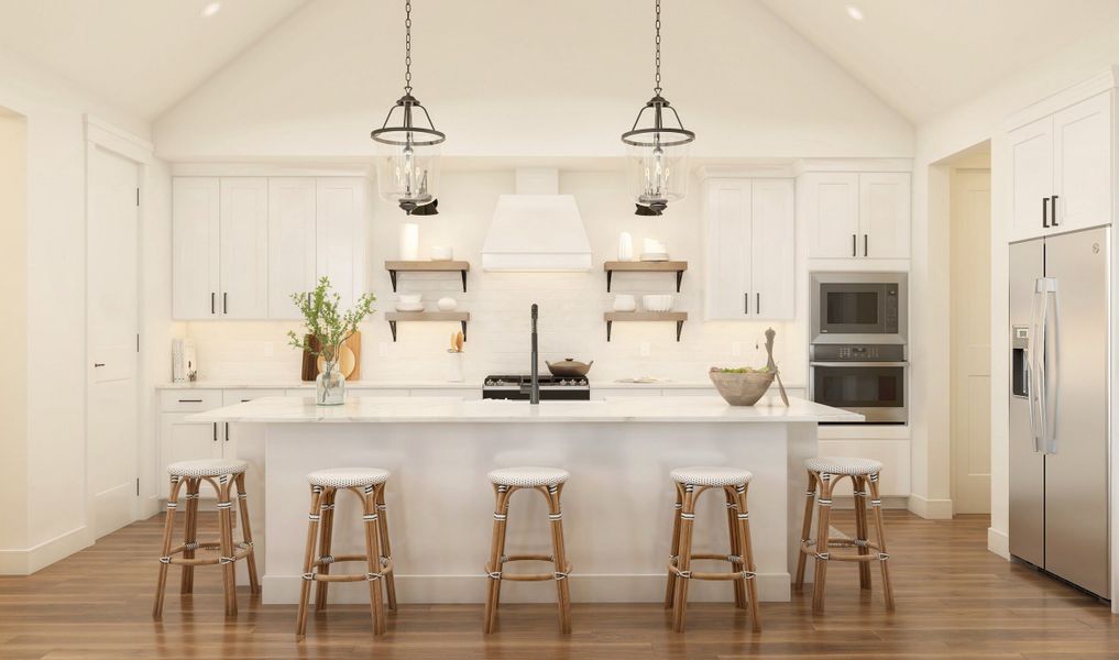 Kitchen with spacious island