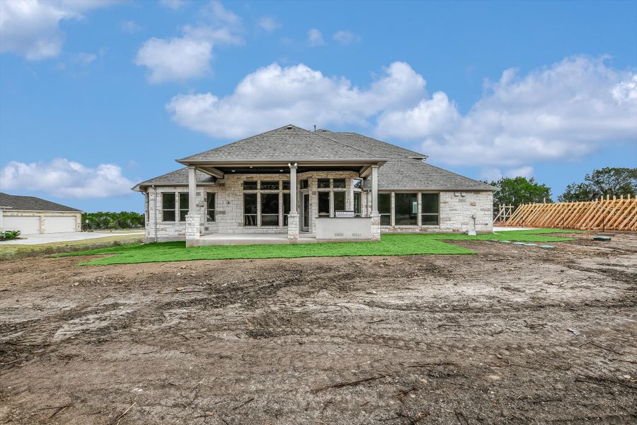 Representative exterior details of a home built from the Madera II by Giddens Homes in Scofield Farms Estates, Georgetown (Image 123).