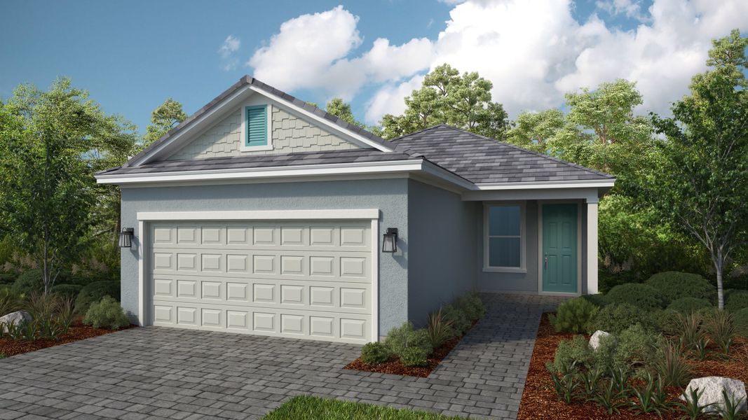 Representative exterior photo of a completed home built from the Alta by Taylor Morrison in Esplanade at Starling, Punta Gorda, FL (Image 2). Representative exterior photo of a completed home built from the Alta by Taylor Morrison in Esplanade at Starling, Punta Gorda, FL (Image 2).