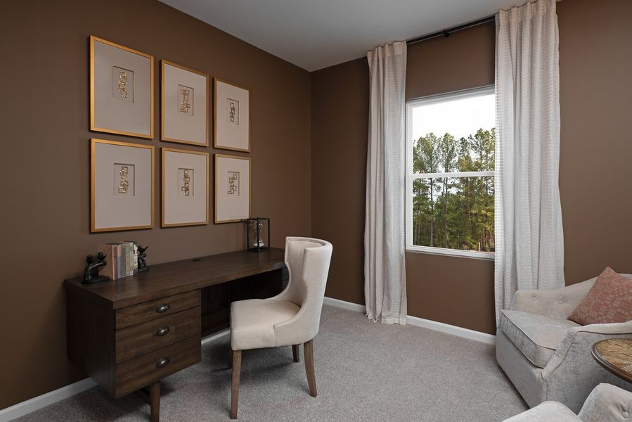 Representative furnished interior of a home built from the Forrest by Ashton Woods in Middleton Farms, Middlesex (Image 8).