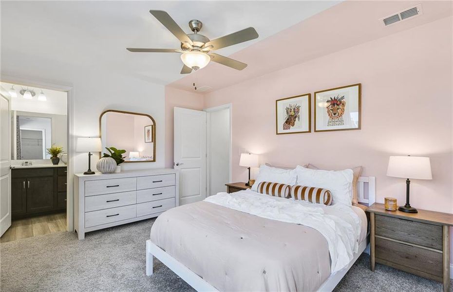 Furnished interior view inside a new home in Haverhill Estates, Dacula (Image 25).