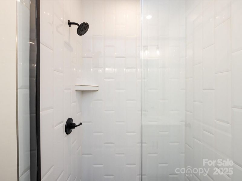 Modern Tile Design at Primary Shower.