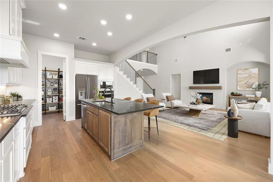 Furnished interior view inside a new home in Chatham Reserve, Providence Village (Image 32).