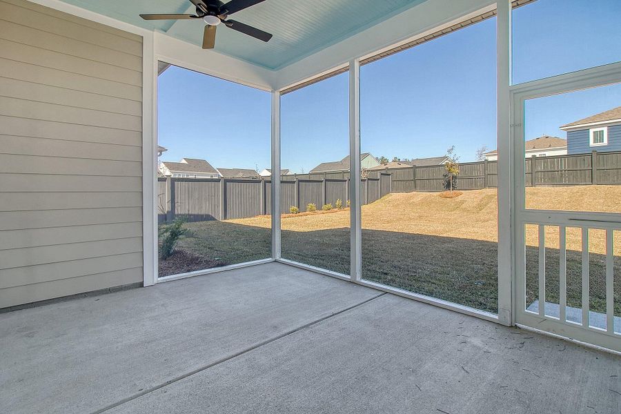 Exterior details and patio area of a home in Nexton - Midtown - The Village Collection, Summerville (Image 2). Exterior details and patio area of a home in Nexton - Midtown - The Village Collection, Summerville (Image 2).