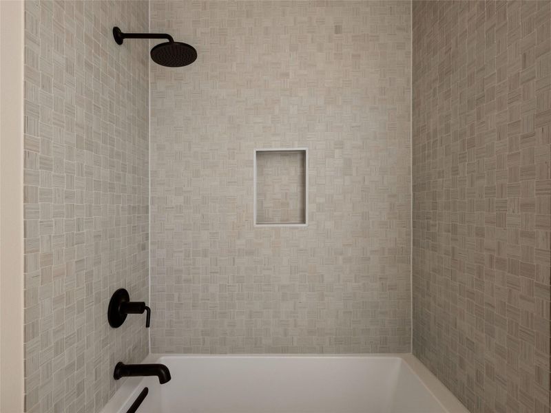 Full bath with bathing tub / shower combination