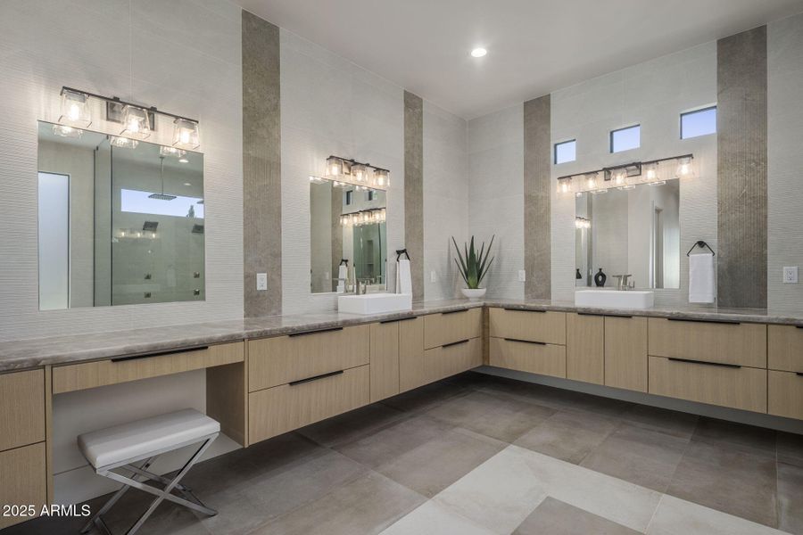 Floating Vanities Thru Out