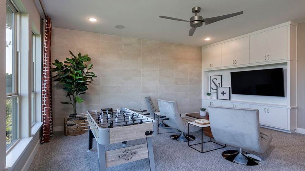 Representative furnished interior of a home built from the Bonita by Taylor Morrison in Avalon at Friendswood, Friendswood (Image 12).