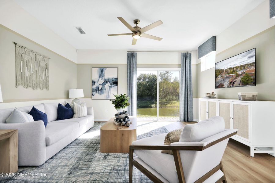 Furnished interior view inside a new home in Baxley Villas, Middleburg (Image 8).