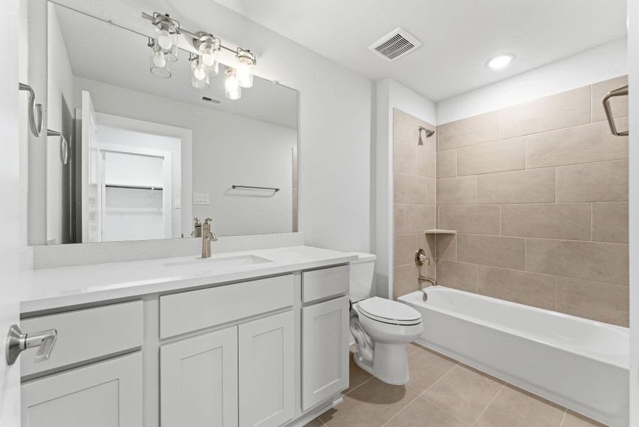 Furnished interior view inside a new home in The Highlands, Porter (Image 17).