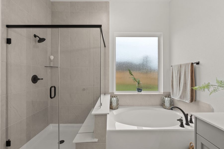 Furnished interior view inside a new home in Brookewater, Rosenberg (Image 10).