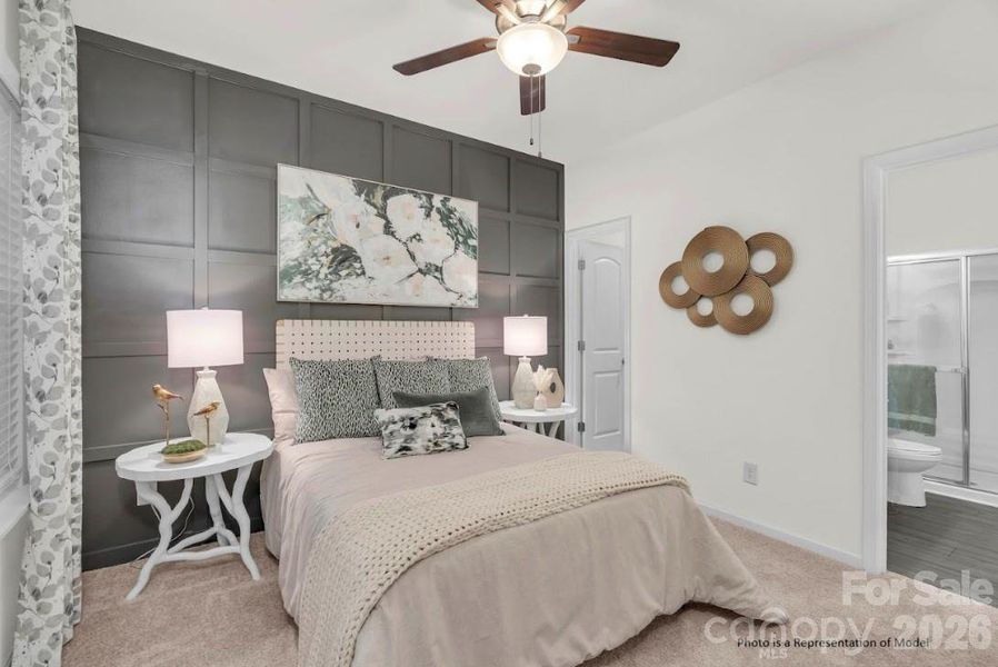 Furnished interior view inside a new home in Sierra Ridge, Gastonia (Image 9).