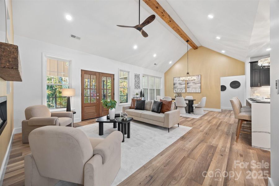Furnished interior view inside a new home in , Charlotte (Image 19).