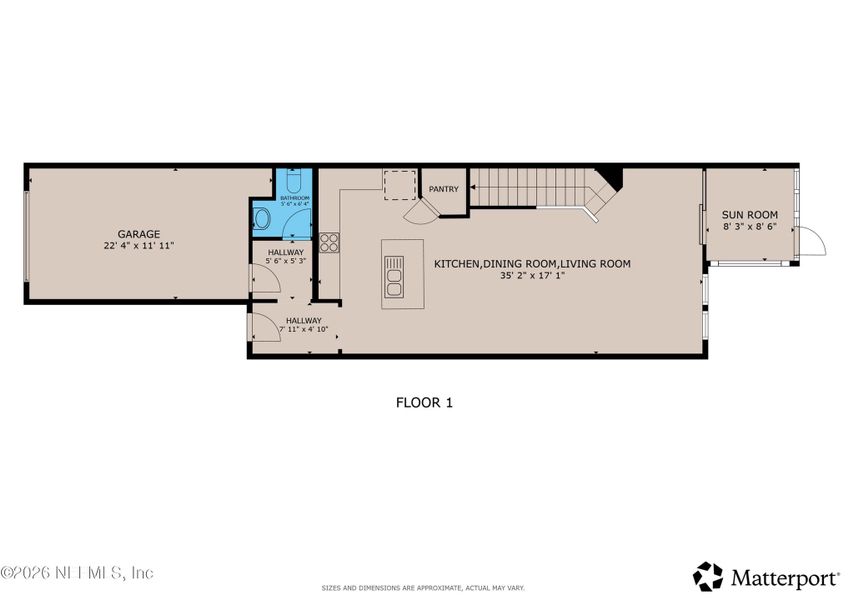 2D floor plan layout of this home in , St. Johns, FL (Image 4).