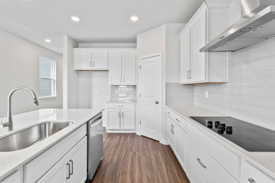 Lot 26 Chef's Kitchen with Island at The Preserve at Camden Woods