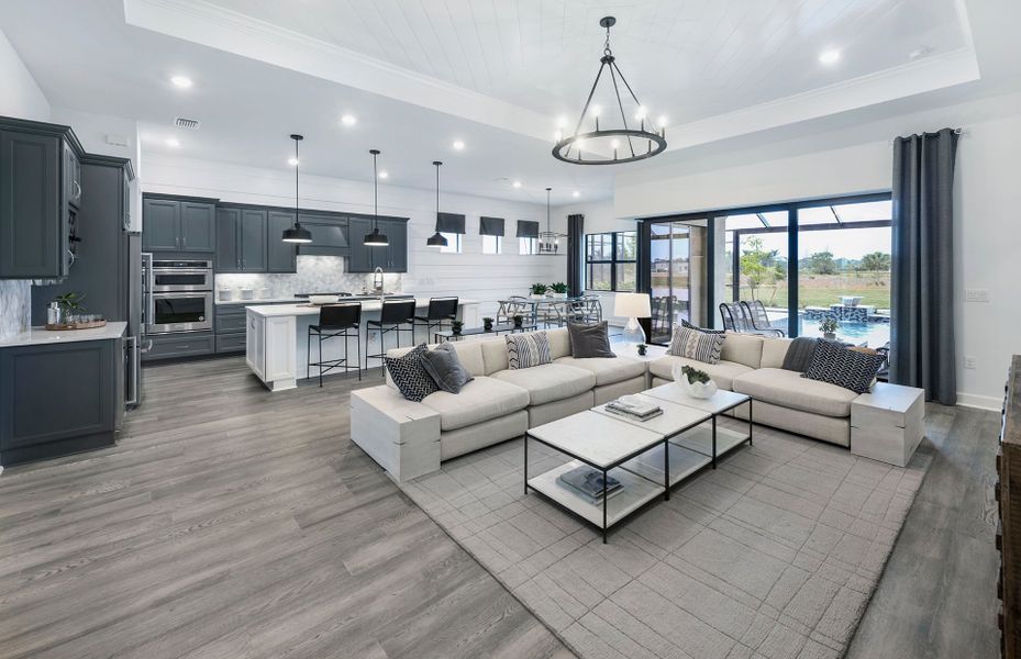 Furnished interior view inside a new home in Talon Preserve on Palmer Ranch, Nokomis (Image 44).