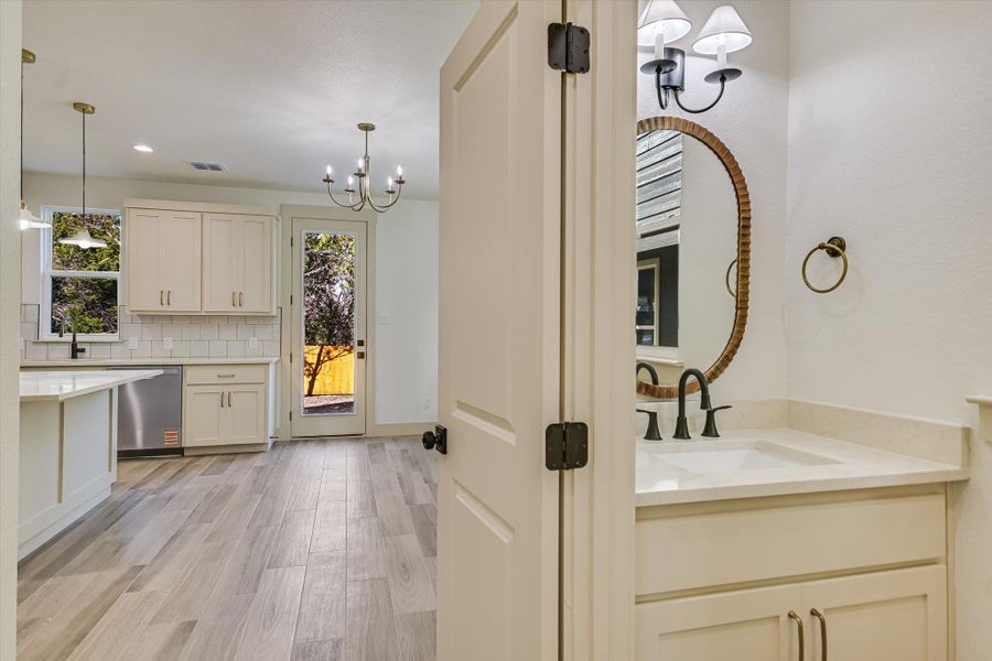 Furnished interior view inside a new home in , Wimberley (Image 8).