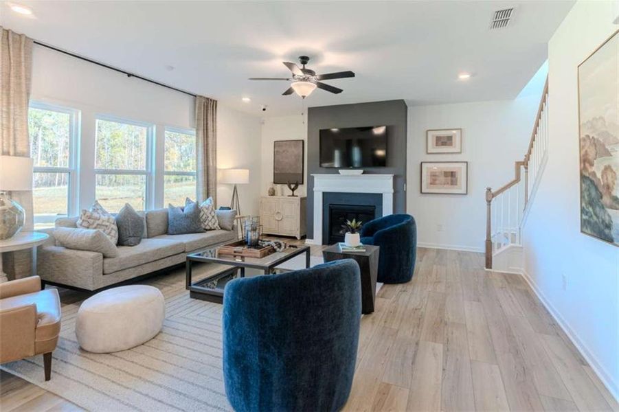 Furnished interior view inside a new home in The Pointe at Heron Bay, Locust Grove (Image 16).
