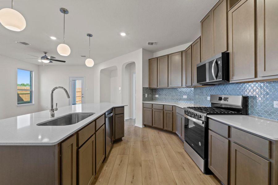 Furnished interior view inside a new home in Salerno - Heritage Collection, Round Rock (Image 10). Furnished interior view inside a new home in Salerno - Heritage Collection, Round Rock (Image 10).