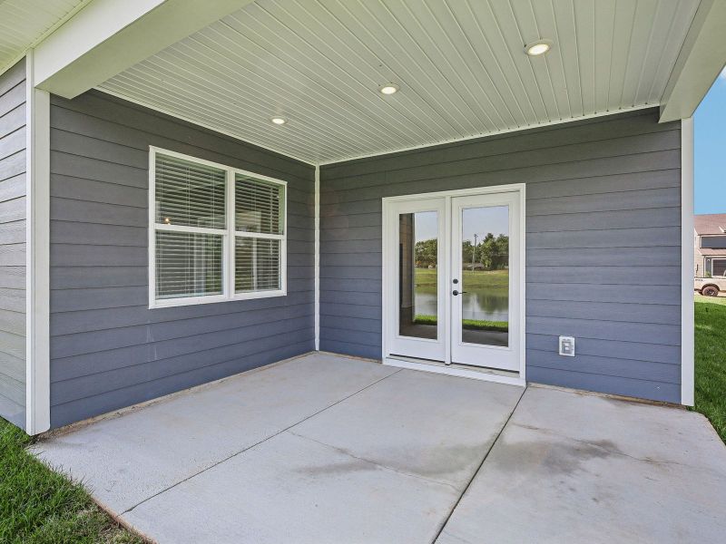 Spend summer nights on the spacious back patio.