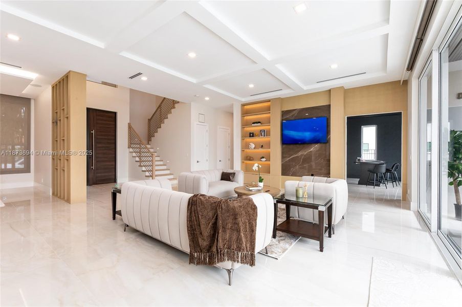 Furnished interior view inside a new home in , Lighthouse Point (Image 37).