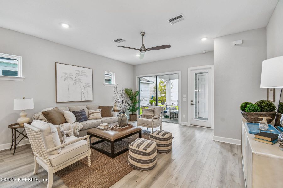 Furnished interior view inside a new home in Seabrook Village 40’ Rear Entry, Nocatee (Image 22).