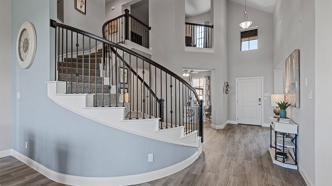 Representative furnished interior of a home built from the Valley spring by D.R. Horton in Lakeview Pointe, Grand Prairie (Image 5).