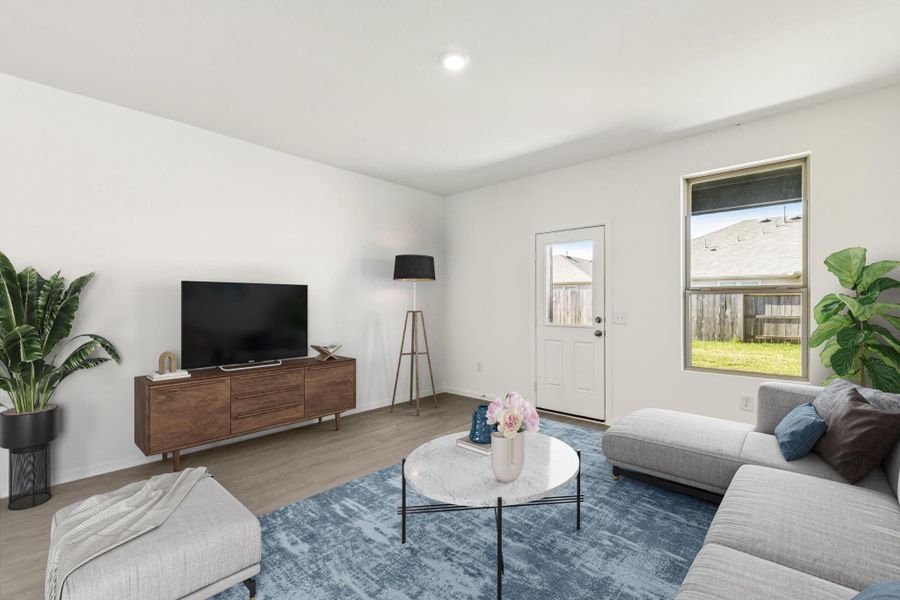 Furnished interior view inside a new home in Mavera, Conroe (Image 9).