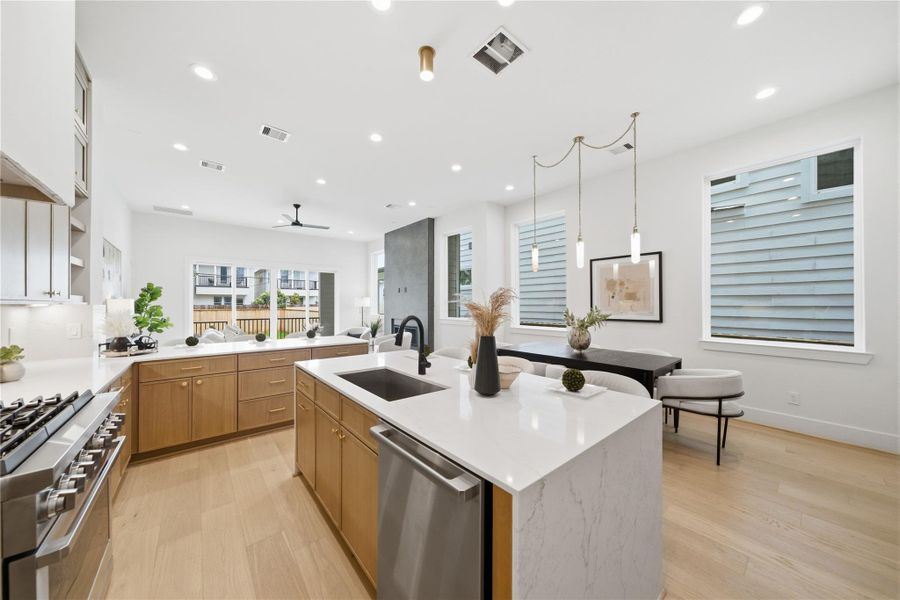 Furnished interior view inside a new home in , Houston (Image 17).