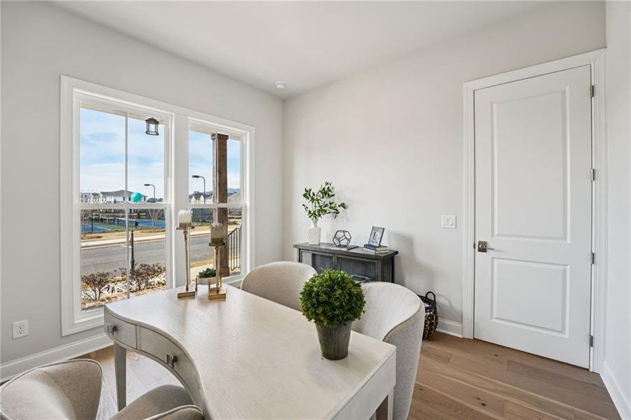 Furnished interior view inside a new home in Promenade at Sawnee Village, Cumming (Image 15).