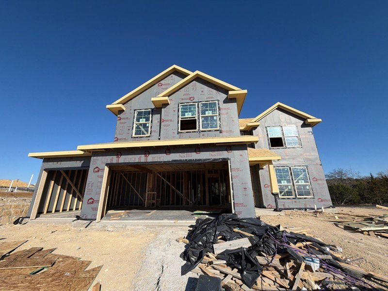 In-progress construction of a new home in Waterford Park, Weatherford, TX (Image 4).