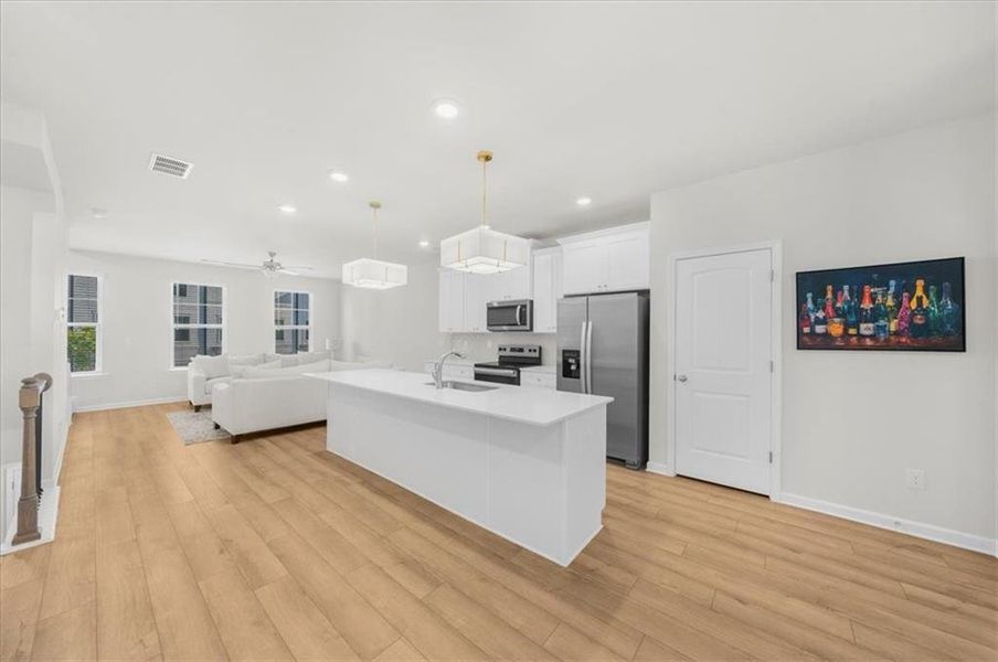 Furnished interior view inside a new home in , Atlanta (Image 14).