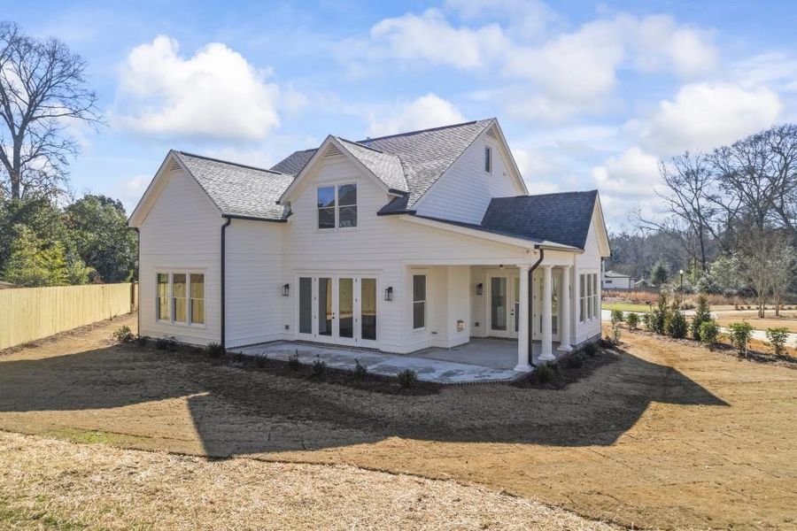 Front exterior of a new home in , Madison, GA, highlighting curb appeal (Image 24).