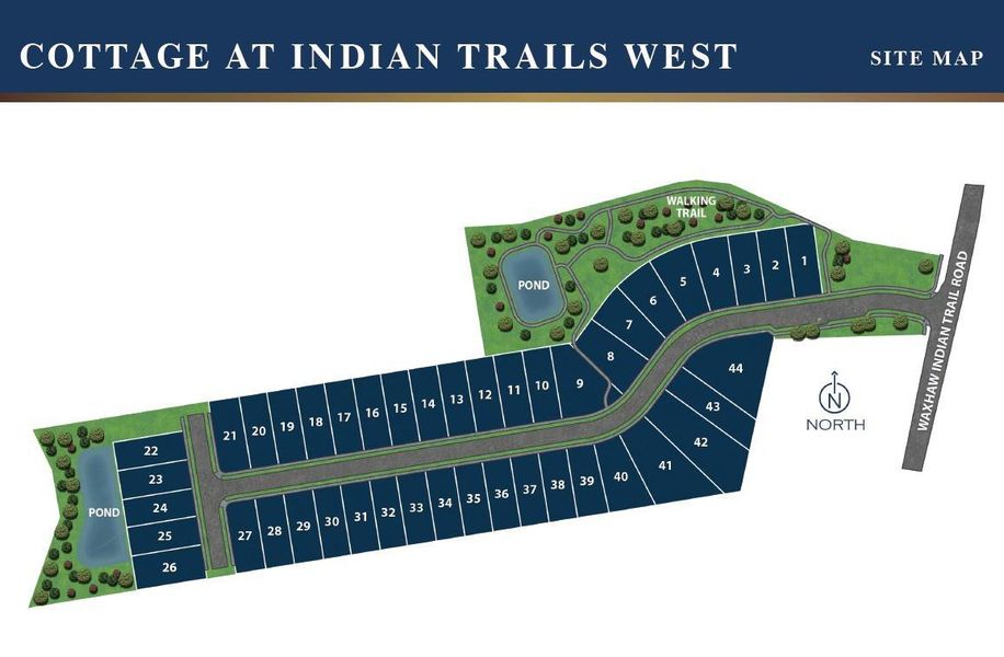Located on Lot 1 - Site map rendering for representational purposes.