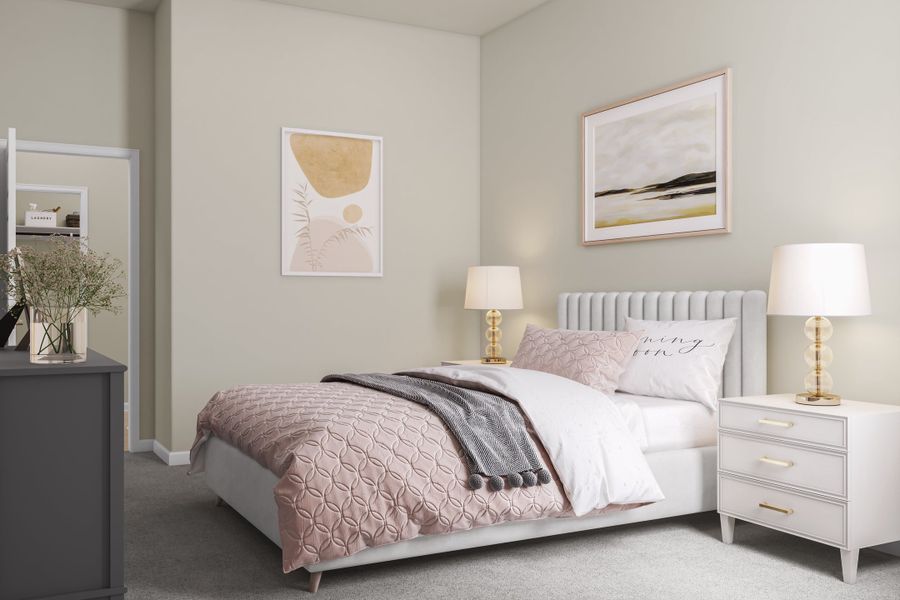 Representative furnished interior of a home built from the Rainey by Tri Pointe Homes in Lariat, Liberty Hill (Image 20).