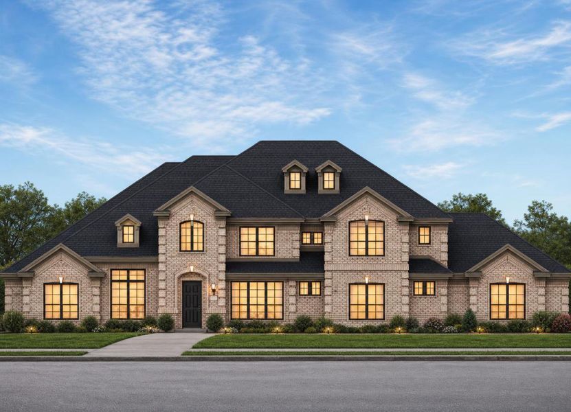 Representative exterior photo of a completed home built from the Grand Whitestone by Grand Homes in Whitestone Estates, Parker, TX (Image 8).