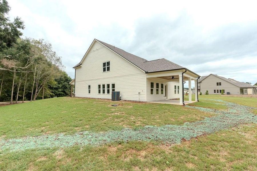 Exterior details and patio area of a home in , Hoschton (Image 33).