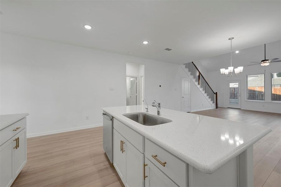Furnished interior view inside a new home in Lily Creek at Sutton Fields, Aubrey (Image 13).