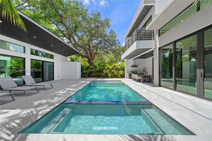 Exterior details and patio area of a home in , Miami (Image 38). Exterior details and patio area of a home in , Miami (Image 38).