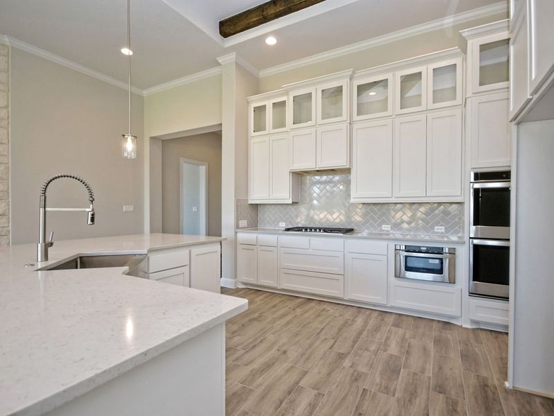Representative furnished interior of a home built from the Siena III by Giddens Homes in Clearwater Ranch, Liberty Hill (Image 112).