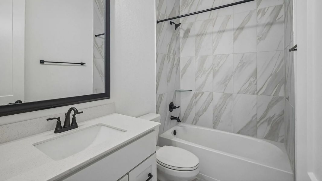 Representative furnished interior of a home built from the Oxford by Chesmar Homes in Parkside on the River, Georgetown (Image 10).