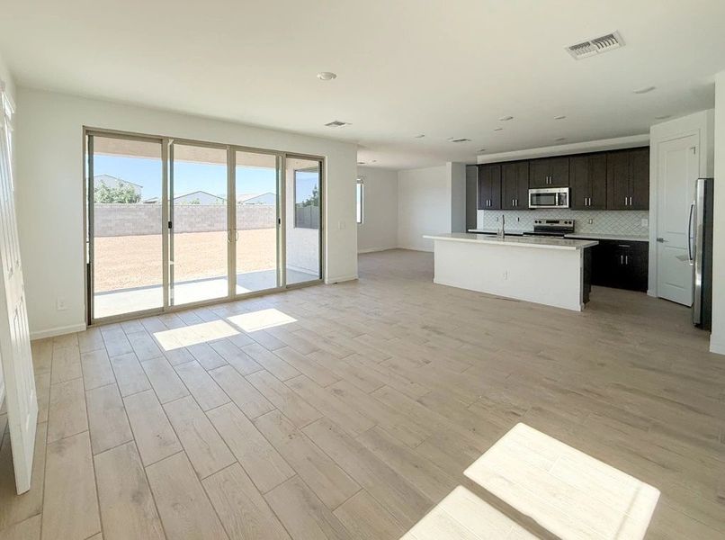 Great room, kitchen and great room Great room, kitchen and great room