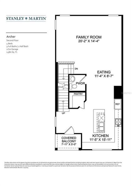 2D floor plan layout of this home in , Westchase, FL (Image 9).