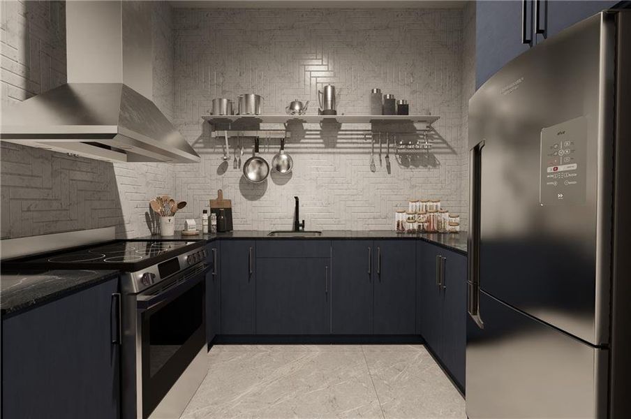 Furnished interior view inside a new home in , Buford (Image 17).